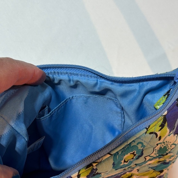 Vera Bradley Mini Crossbody Shoulder Purse Bag Blueberry Blossom Retired GC - Picture 9 of 13